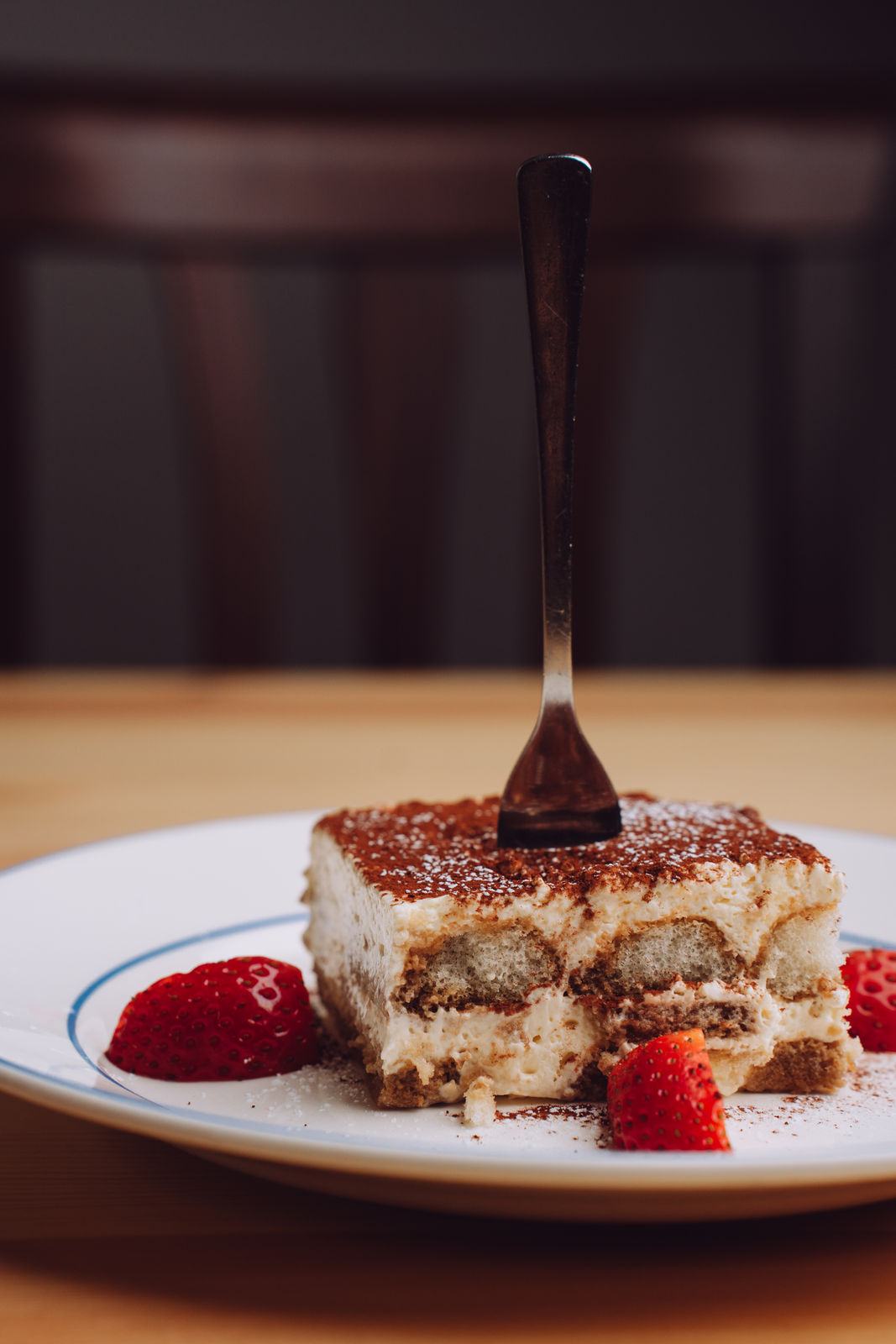 Homemade tiramisu at Mamma Clara